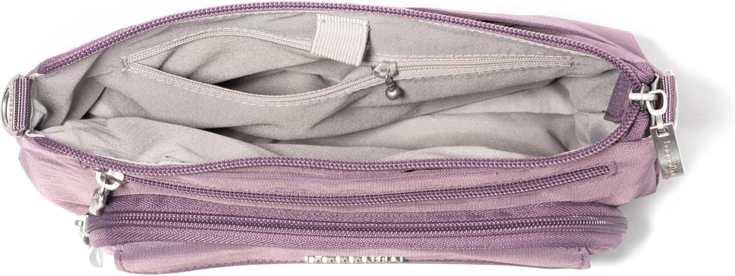Baggallini Original Everyday 11x7.5 Crossbody Bags Rfid Protected Lightweight Nylon Zippered Travel Purse