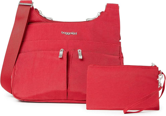 Baggallini Crossbody Travel Bag 11x8.5 Lightweight Water-resistant Nylon Handbag