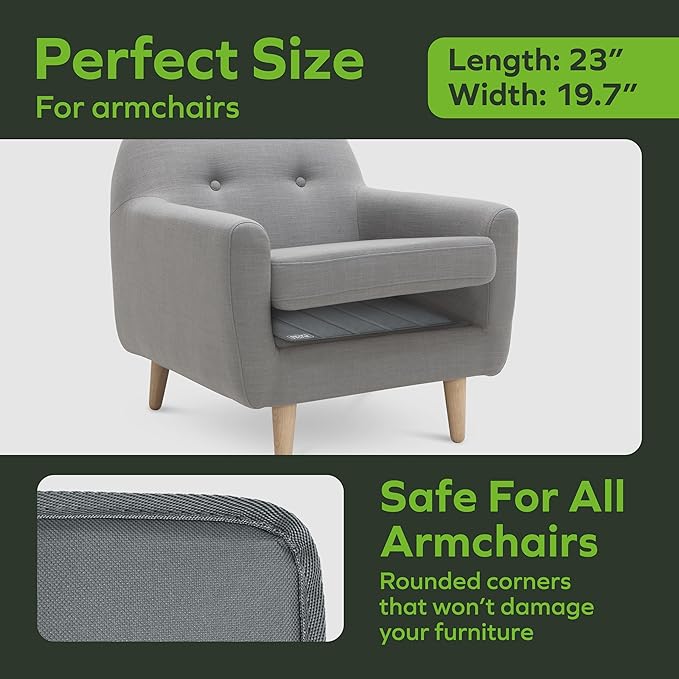 BEN'SHOME® Heavy Duty Chair Cushion Support Board for Sagging Armchairs | Fits 20"-23" Recliners, 19.7" Deep | Protects Your Back from Sinking Seats | 0.5" Solid Wood, 400 LBS, Lifetime Replacement