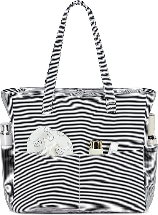 Bluboon Waterproof Beach Tote Pool Bags for Women Ladies Extra Large Carry On Bag With Wet Compartment for Weekender Travel