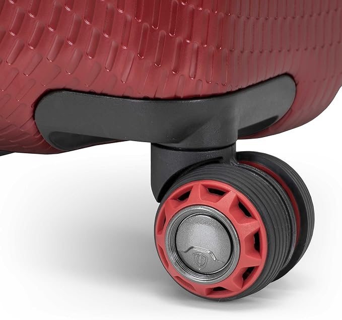Traveler's Choice Maxporter II Polycarbonate Hardside Trunk with Spinner Wheels, Red, 28-Inch Medium Trunk