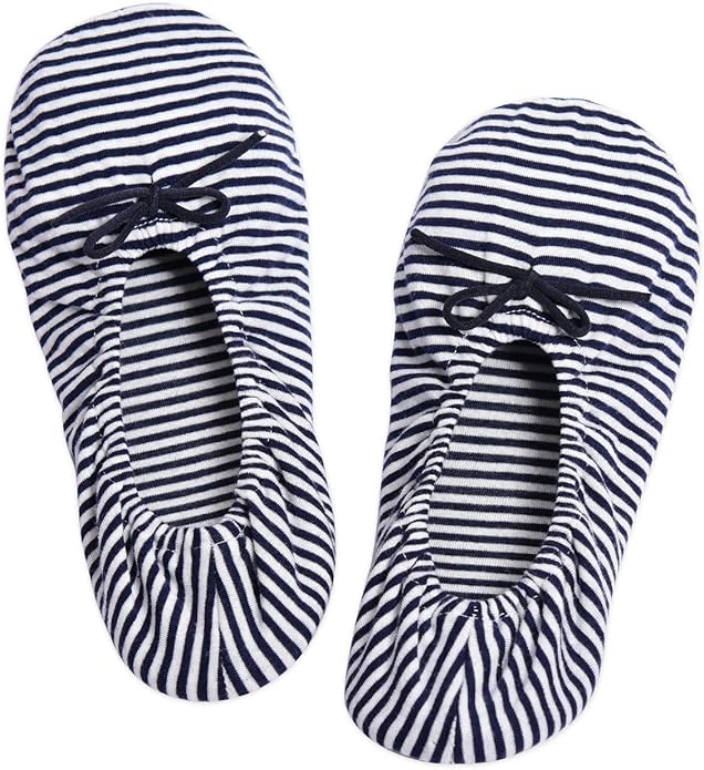 Panda Bros Women's Ballerina House Slippers,Anti-Skid Comfy Warm Ballet Style Slippers