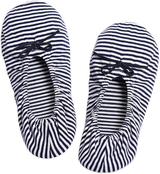 Panda Bros Women's Ballerina House Slippers,Anti-Skid Comfy Warm Ballet Style Slippers