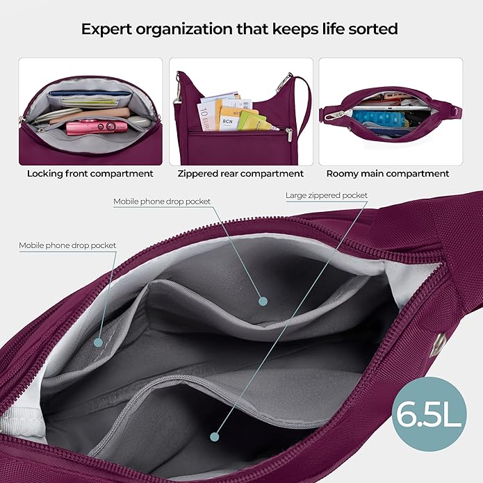 Travelon Anti-Theft Classic Essential Messenger Bag