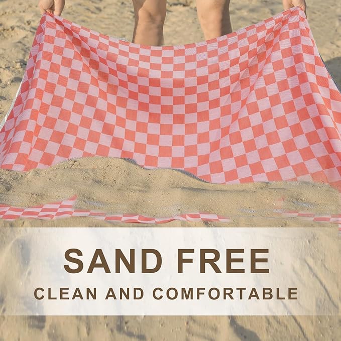 2 Packs Travel Essentials Turkish Beach Towels Vacation Essentials Pool Towel for Women Birthday, Teacher Appreciation Gifts Thin Sandless Fast Drying Compact No Sand Packable Vacation Essentials