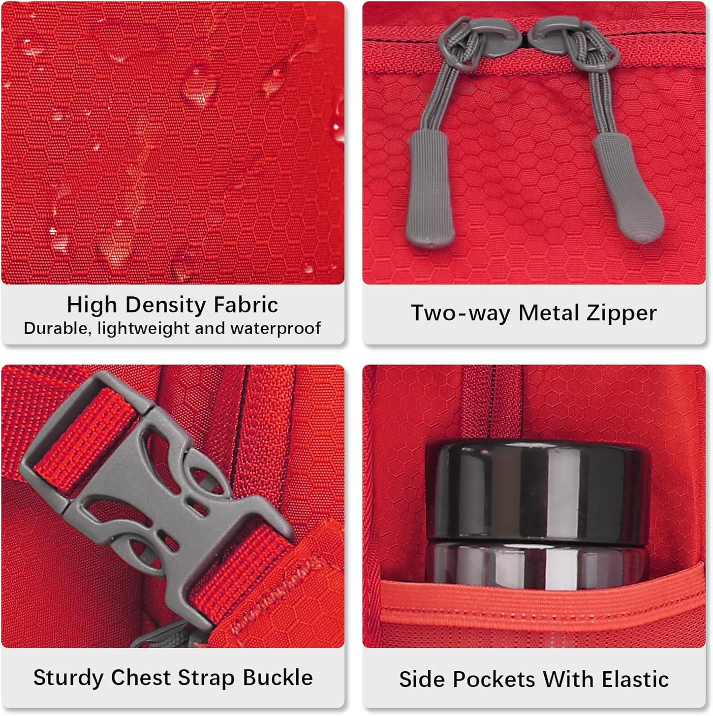 LARIPOP Hydration Backpack, 18L Hiking Backpack with 2L Water Bladder, Lightweight Water Pack for Cycling, Hiking, Biking