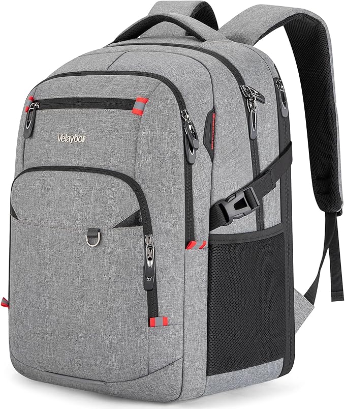 48L Expandable Laptop Backpack, Anti-thief Travel Backpack, Airline Approved Business Waterproof Carry on Luggage, Fits 17.3" Laptop for Men Women