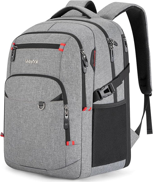 48L Expandable Laptop Backpack, Anti-thief Travel Backpack, Airline Approved Business Waterproof Carry on Luggage, Fits 17.3" Laptop for Men Women