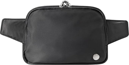 Anti Theft Fanny Pack 2L Belt Bag Crossbody Bag for Women Men Rfid Blocking Sling Waist Bags for Travel, Black