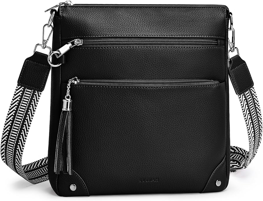 Anti Theft Crossbody Purses for Women RFID Blocking Crossbody Bags, Travel Shoulder Purse with Built-in Wallet