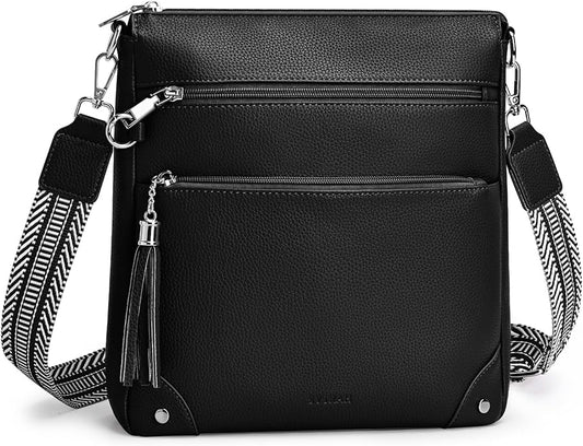 Anti Theft Crossbody Purses for Women RFID Blocking Crossbody Bags, Travel Shoulder Purse with Built-in Wallet