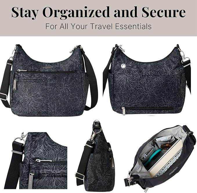 Baggallini Women's Securtex Anti-theft Free Time Crossbody Bag | Securtex, Anti-Theft