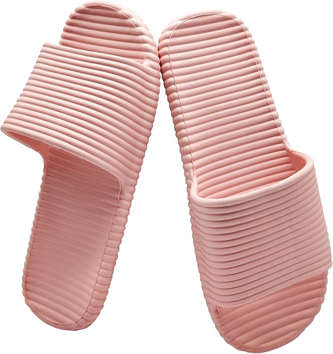 Quick Drying Shower Slippers For Women And Men Lightweight Open-toe EVA Non-Slip Slides Sandals Indoor And Outdoor Slipper For Bathroom,Spa,Pool,Gym,Beach