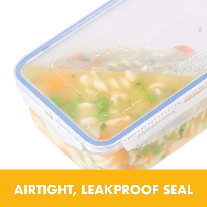 LOCK & LOCK Easy Essentials Food Storage with Flip Lid/Airtight container, BPA Free, 14.3-Cup, Clear