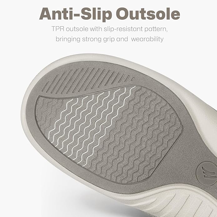 Mens Slip On Shoes, Canvas Mens Loafers with Arch Support, Orthopedic Mens Boat Shoes for Plantar Fasciitis, Indoor & Outdoor Walking Slippers Shoes for Pain Relief