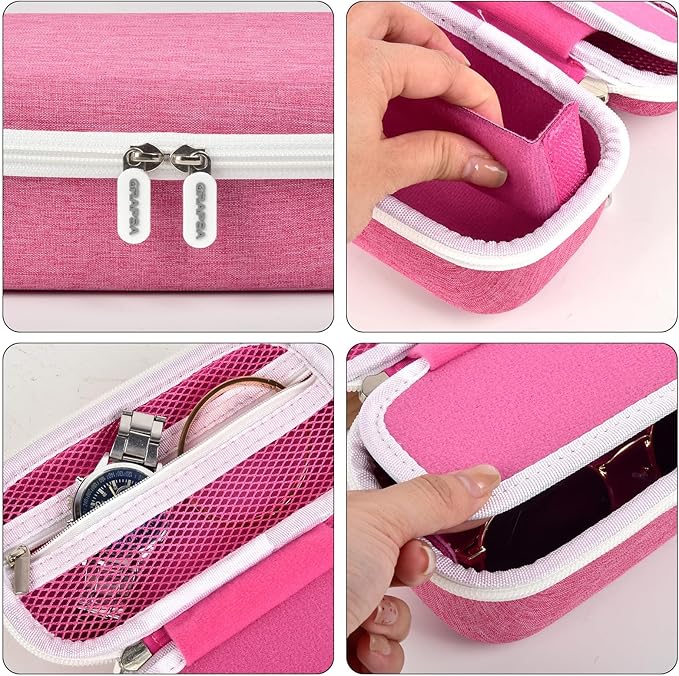 Travel Sunglass Organizer Case for Quay Polarized Sunglasses Men Women, Trendy Glasses Storage Box (Bag Only)