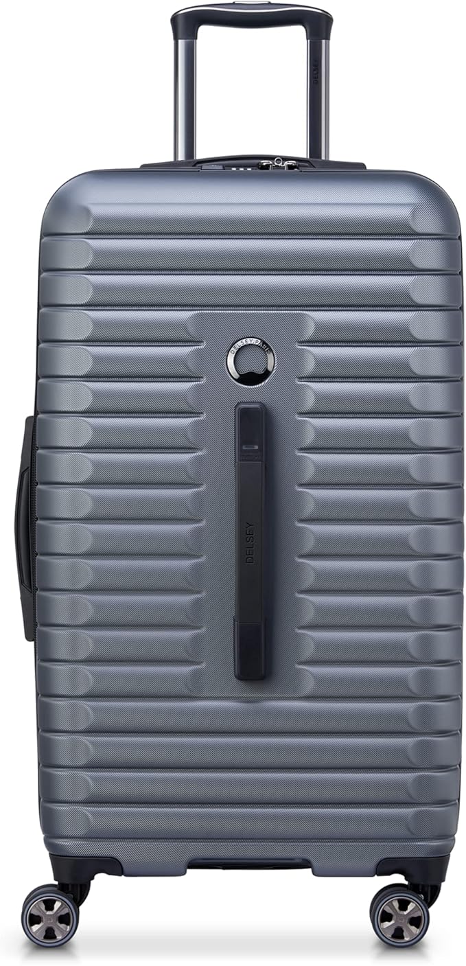 DELSEY PARIS Cruise 3.0 Hardside Expandable Luggage with Spinner Wheels, Graphite, Checked 26 Inch Trunk