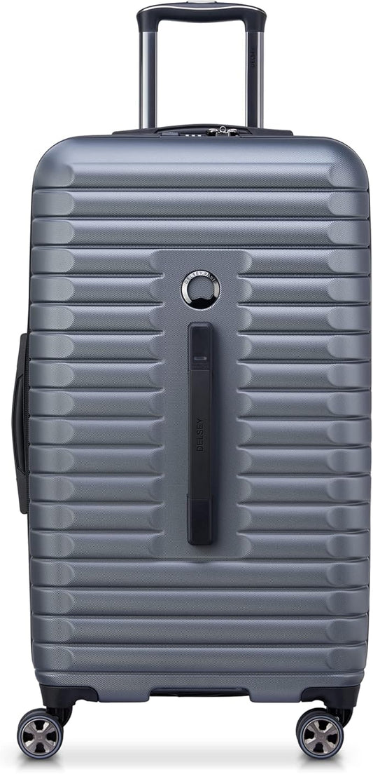 DELSEY PARIS Cruise 3.0 Hardside Expandable Luggage with Spinner Wheels, Graphite, Checked 26 Inch Trunk