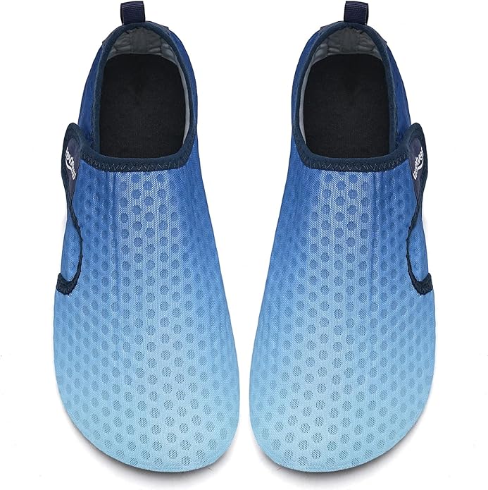 WateLves Water Shoes for Women Men Swim Beach Aqua Socks Quick Dry Barefoot House Slippers Travel Shoes with Adjustable Magic Tape for Pool Diving Boating Yoga Surf