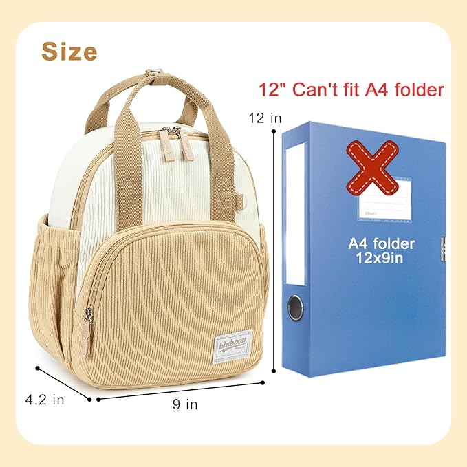 Bluboon Toddler Backpack for Girls Boys 2-4 Cute 12" Preschool Kindergarten Backpacks Kids Daycare Bags School Trave