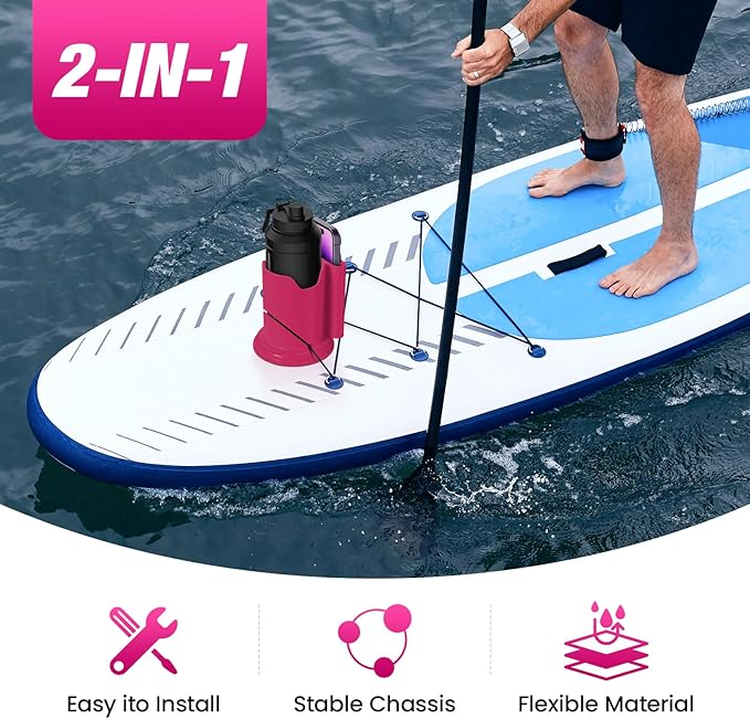 Kayak Cup Holder, Cup Paddle Board, Paddle Board Accessories Surfboards, Canoes and Kayak Accessories for Types of Cup Bottle Drink