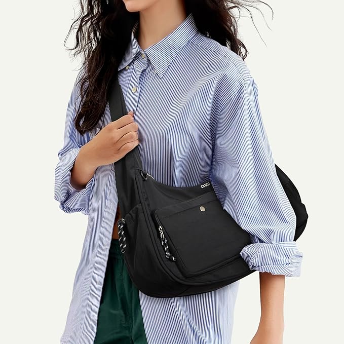 CLUCI Travel Purses for Women, Waterproof Nylon Crossbody Bags for Woman Trendy, Anti Theft Shoulder Handbags for Ladies