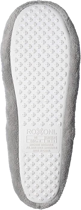 Roxoni Women's Terry Classic Cotton & Velour Ballerina Slippers (Pack of 2)