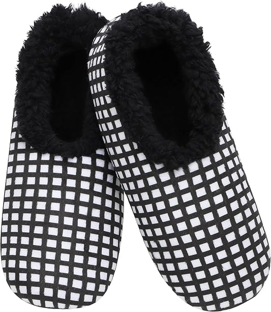 Snoozies Slipper Socks for Women Indoor, Cozy Sherpa-Lined Womens Slippers Non-Skid, Ladies Gifts