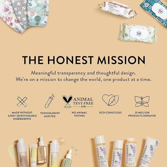 The Honest Company Baby Diaper Rash Cream Spray, Moisturizing, Calming Zinc Oxide, Hypoallergenic, Dermatologist Tested, Cruelty-Free, 2 fl oz