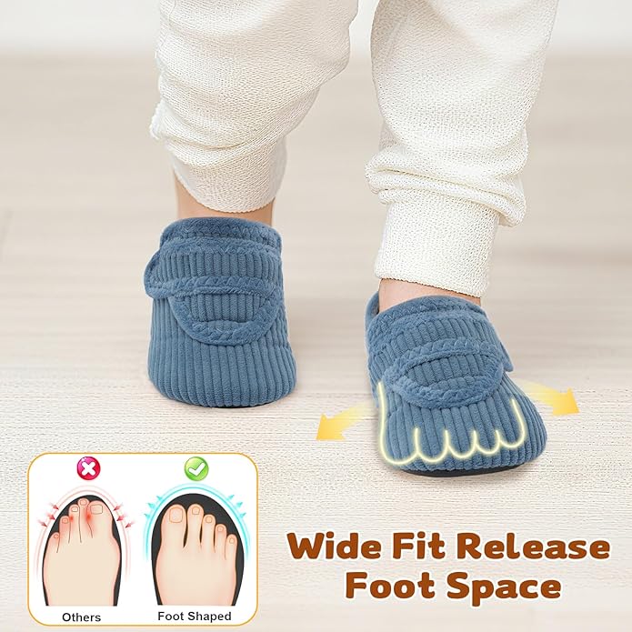 LeIsfIt Toddler Slippers Boys Girls House Shoes Soft Warm Kids House Slippers Slip on Cozy Bedroom Sock Shoes Non-slip Indoor Outdoor Slipper Shoe