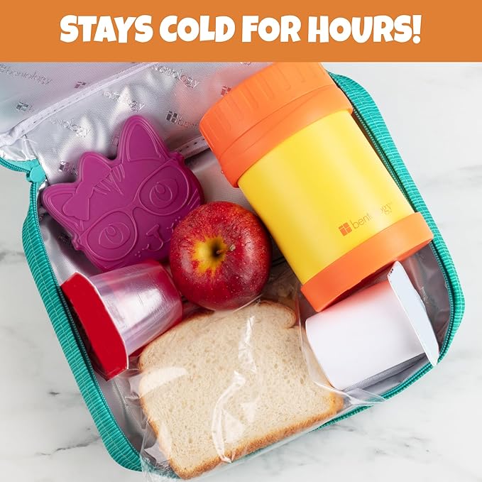 Kids Hard Ice Packs (3 PK) Slim Lightweight Reusable Cooler Freezer Packs- Long-Lasting Chillers Keep Food Fresh for Hours- Durable Leak-Proof Design for Boys Girls Back To School- BPA Free, Food Safe
