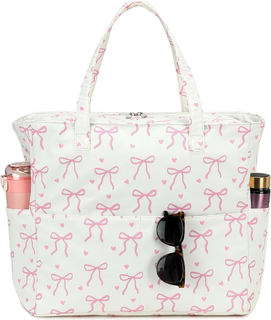 LEDAOU Large Beach Bag Women Waterproof Sandproof Zipper Beach Tote Pool Bag for Swim Gym Grocery Travel with Wet Pocket | Waterproof, Sandproof, Zipper, Pool, Gym, Grocery