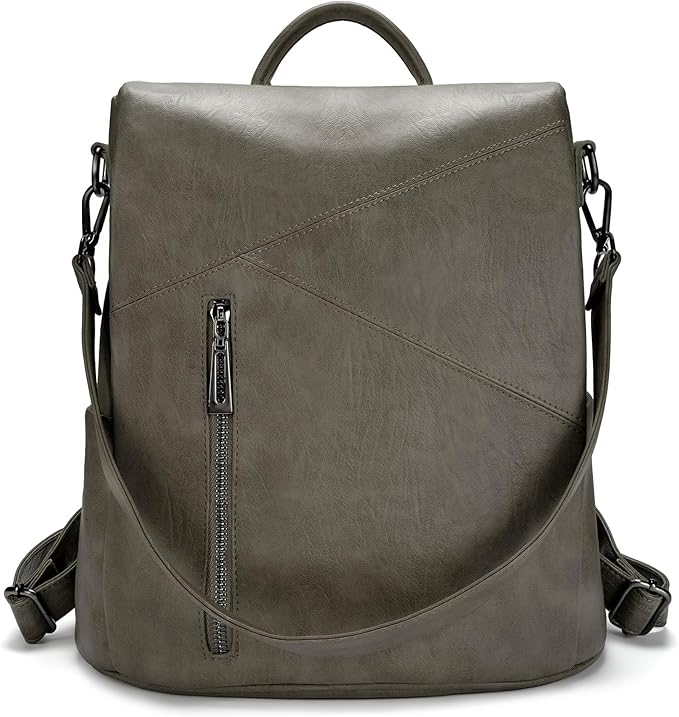 molshine Backpack,Fashion Casual Travel PU Leather Daypack Bag Shoulder Rucksack Handbags for Women HB041
