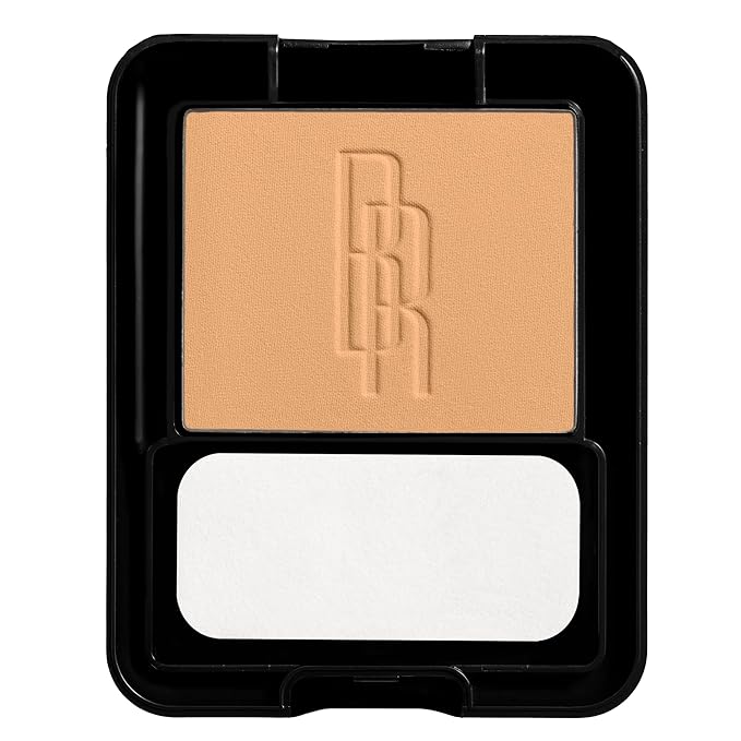 Black Radiance Pressed Powder, Pigment-Rich Matte Finish for Light Skin Tones, Oil-Absorbing Compact with Mirror & Sponge - Crème Fresh