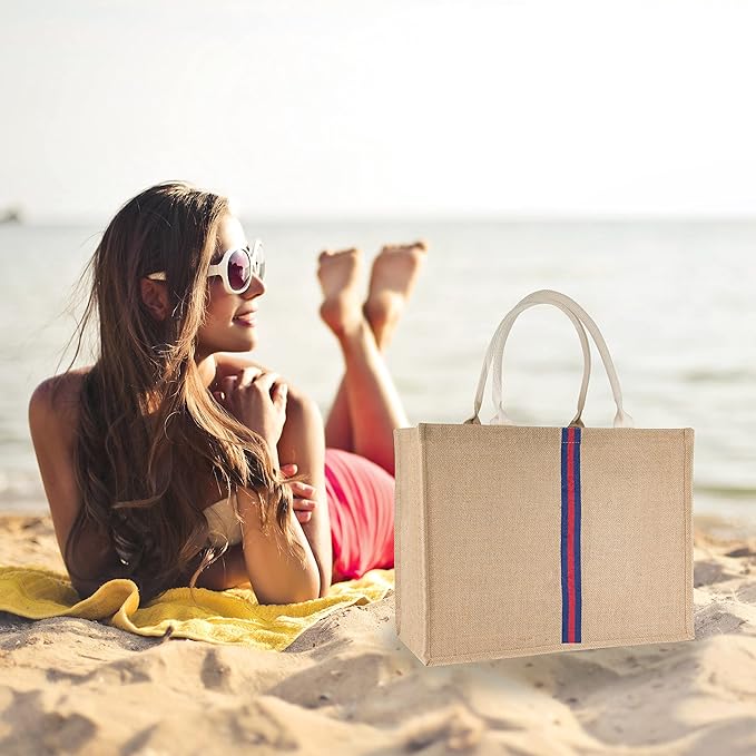 Hibala Woven Large Beach Bag Straw Beach Tote Handmade Weaving Shoulder Tassel Bag Handbag
