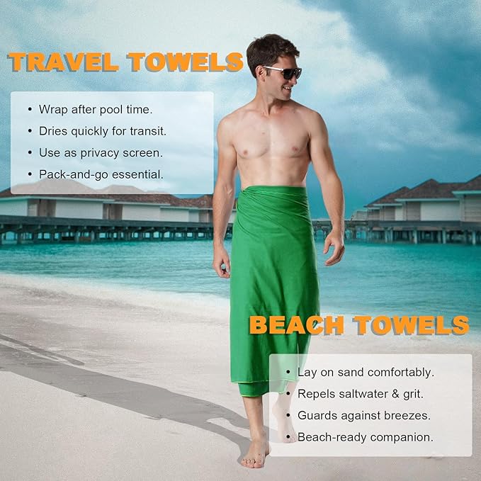 Your Choice Quick Dry Towel - Super Absorbent Microfiber for Gym, Travel, Camping | Ultra Compact & Lightweight