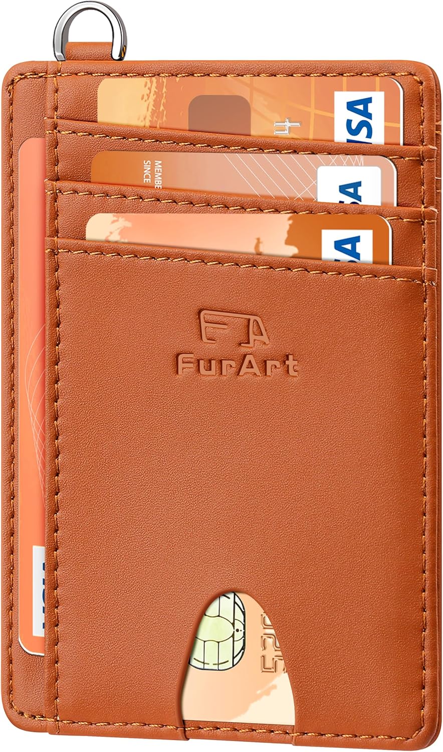 FurArt Slim Minimalist Wallet, Front Pocket Wallets, RFID Blocking, Credit Card Holder for Men & Women