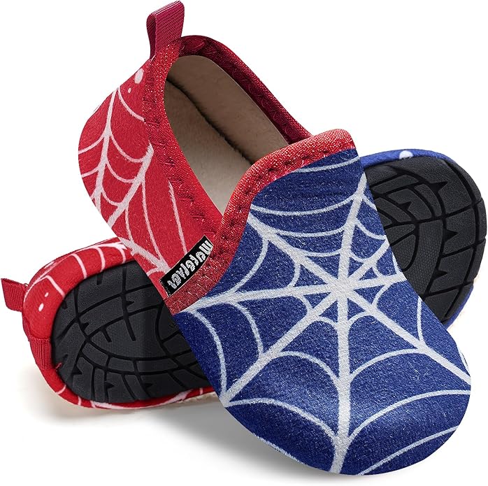 WateLves Kids Toddler Slippers Girls Boys Slip on House Shoes Lightweight Anti Slip Sock Slippers Winter Indoor Outdoor Walking Shoes