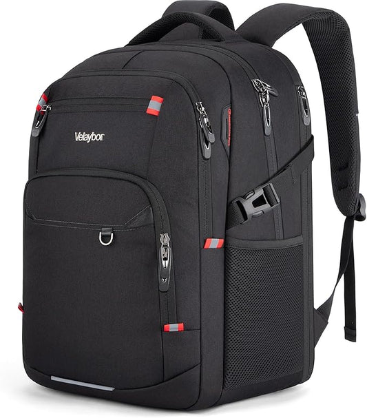 48L Expandable Laptop Backpack, Anti-thief Travel Backpack, Airline Approved Business Waterproof Carry on Luggage, Fits 17.3" Laptop for Men Women