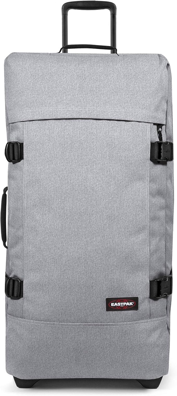 Eastpak Tranverz L – 121L Large Wheeled Luggage with Dual Compartments, TSA Lock, Compression Straps & Smooth-Wheeling System, Sunday Grey