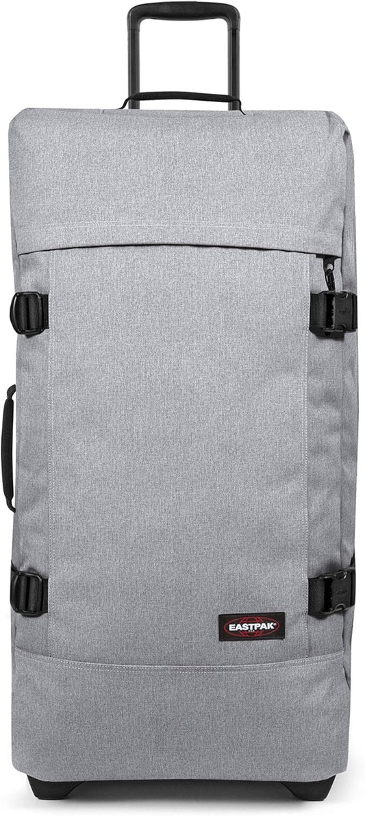 Eastpak Tranverz L – 121L Large Wheeled Luggage with Dual Compartments, TSA Lock, Compression Straps & Smooth-Wheeling System, Sunday Grey