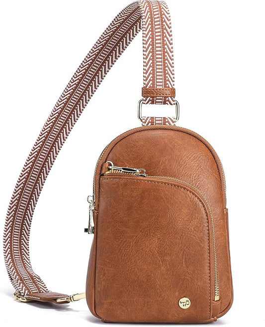 Haytijoe RFID Anti-Theft Sling Bag for Women, Small Crossbody Travel Purse with Locking Zippers, Lightweight Everyday Bag