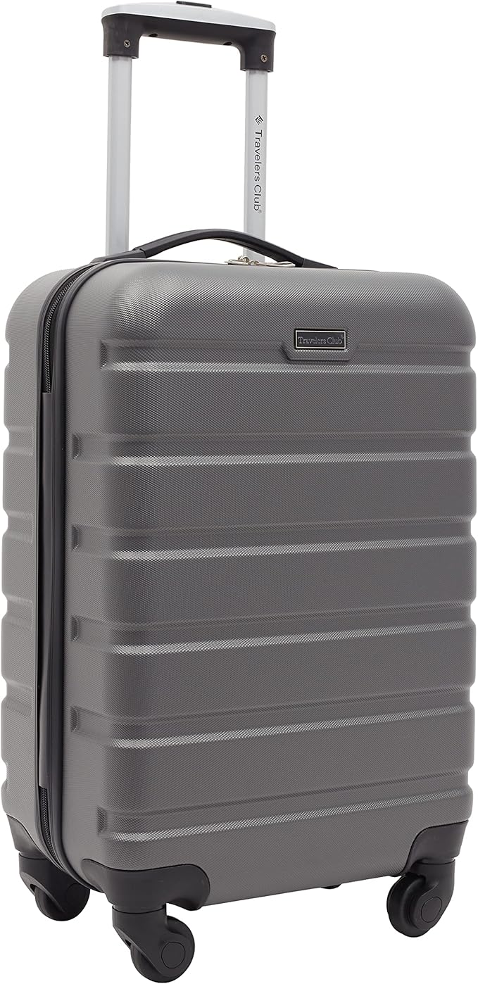 Travelers Club Harper Luggage, Charcoal, 2 Piece Set