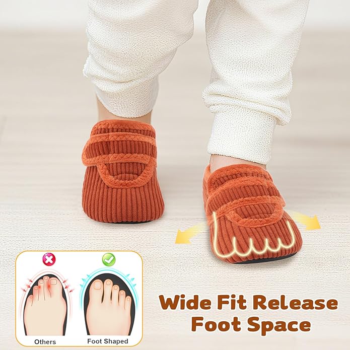 LeIsfIt Toddler Slippers Boys Girls House Shoes Soft Warm Kids House Slippers Slip on Cozy Bedroom Sock Shoes Non-slip Indoor Outdoor Slipper Shoe