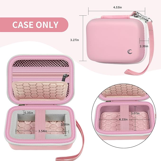 Comecase Carrying & Protective Case for Digital Camera, for CAMKORY/for Kodak Pixpro FZ45 FZ55/for Canon PowerShot ELPH 180/190 / for Sony DSCW800 DSCW830 Cameras for Travel - Pink