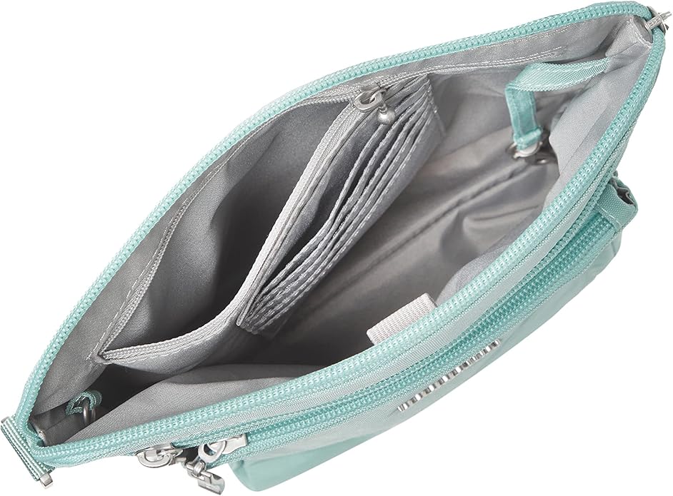 Baggallini Pocket Crossbody Bags for Women 8x8 Small Lightweight Durable Water-resistant Travel Purse W/Rfid