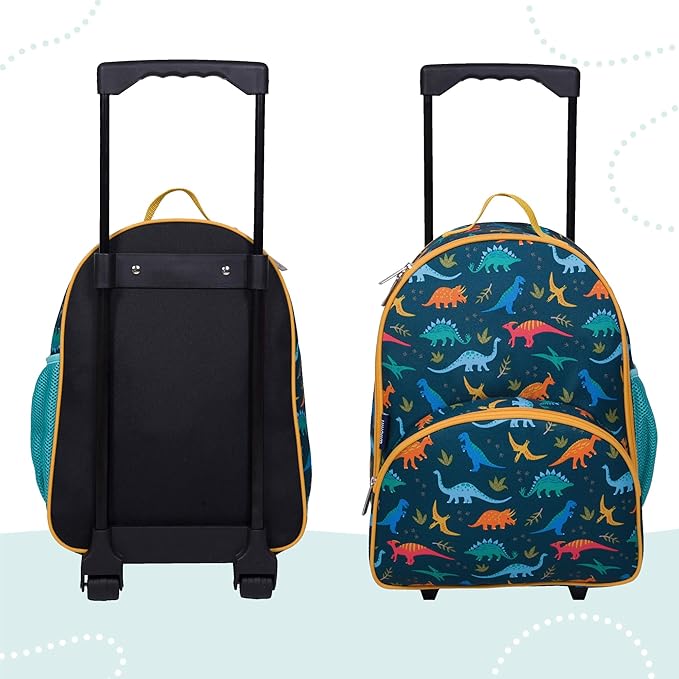 Wildkin Kids Rolling Luggage – Carry-On Size for School & Overnight Travel