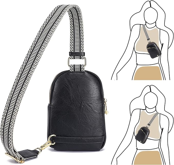 Haytijoe RFID Anti-Theft Sling Bag for Women, Small Crossbody Travel Purse with Locking Zippers, Lightweight Everyday Bag