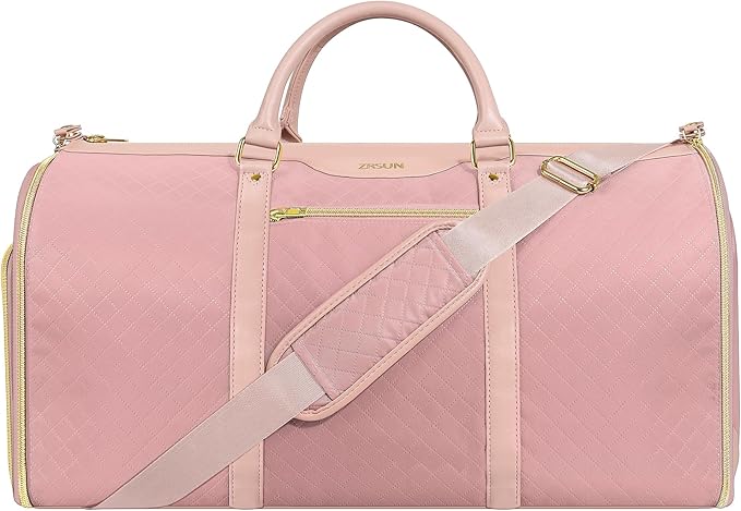 Convertible Garment Bag with Shoulder Strap, Carry on Garment Duffel Bag for Men Women,Waterproof & Wrinkle-Free Suit Carrier for Business Trips & Weekend Getaways, Foldable & Lightweight