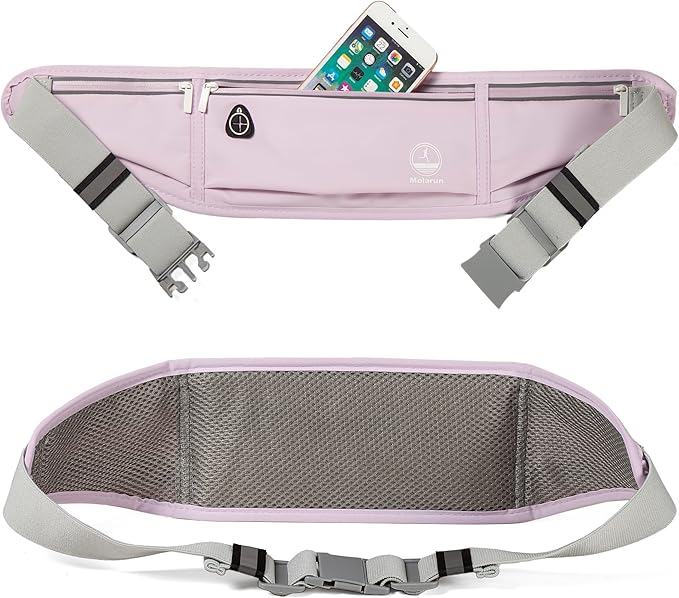 Slim Running Belt Fanny Packs for Women, Waist Pack Money Belt Phone Holder for Running